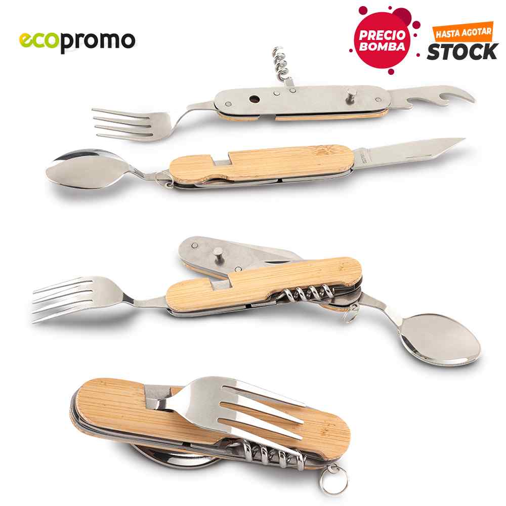 Set de Cubiertos Camping Personalizado