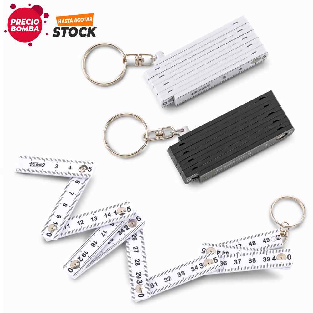 Regla Plegable con Llavero Personalizado