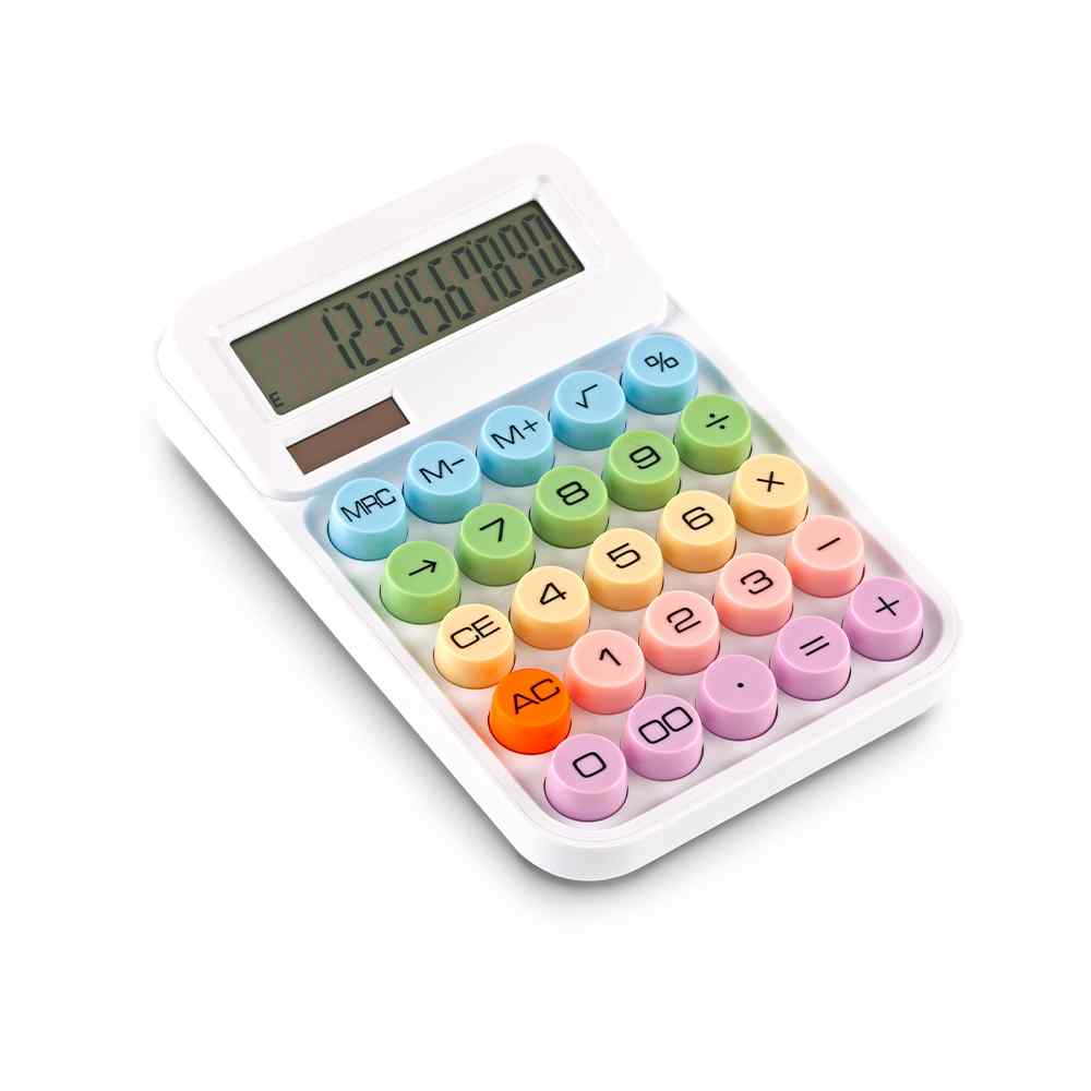 Calculadora Multicolor 12 Dígitos Personalizado