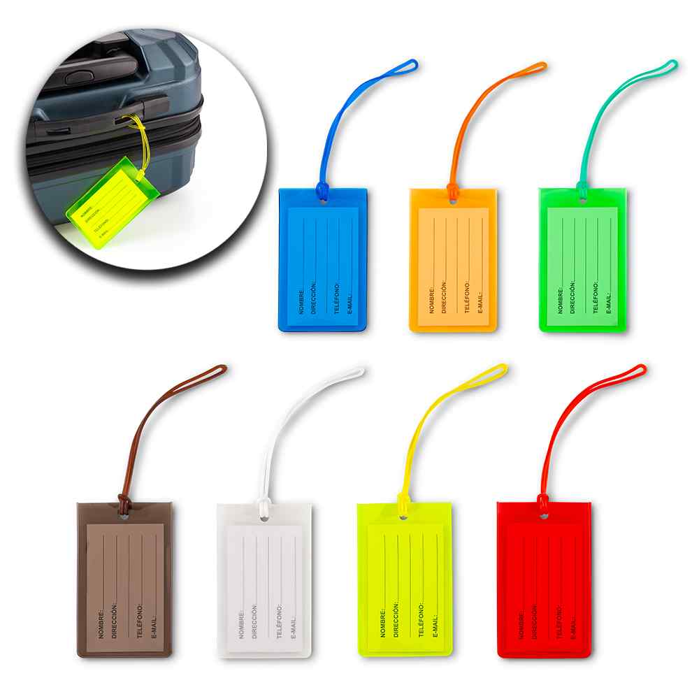 IDENTIFICADOR DE MALETAS EN PVC Personalizado