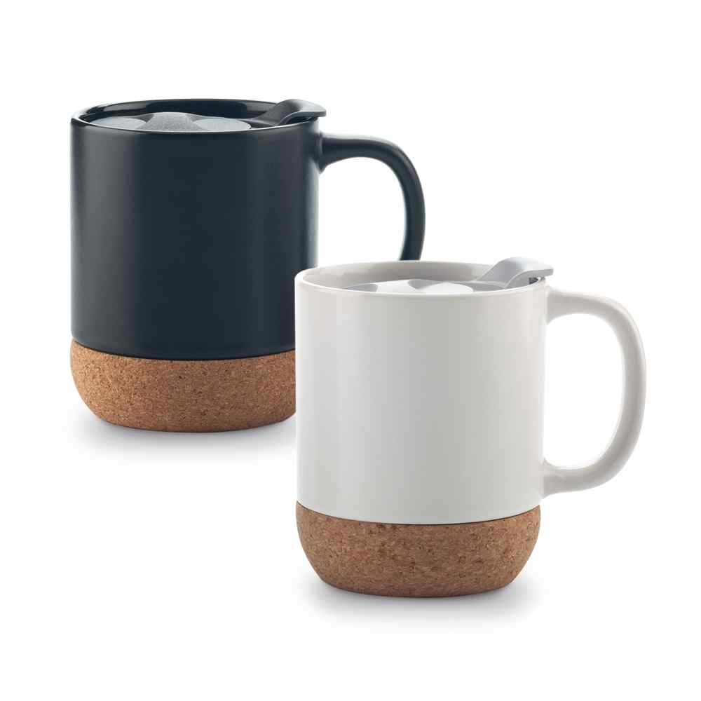 Mug Cerámica con Corcho 11oz Personalizado — Markmelo Colombia