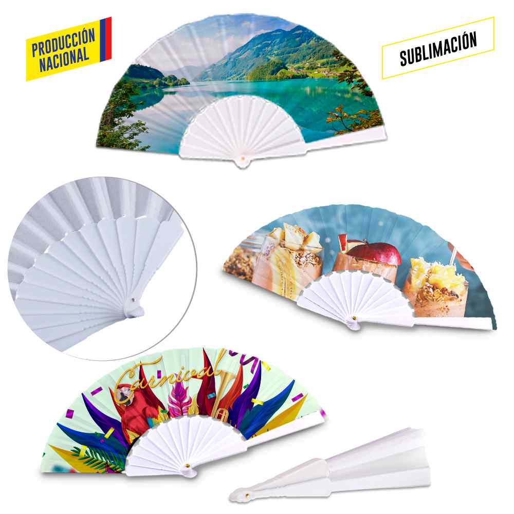 Cuerpo Plastico para Abanico(Tela impresa ProdNal) Personalizado