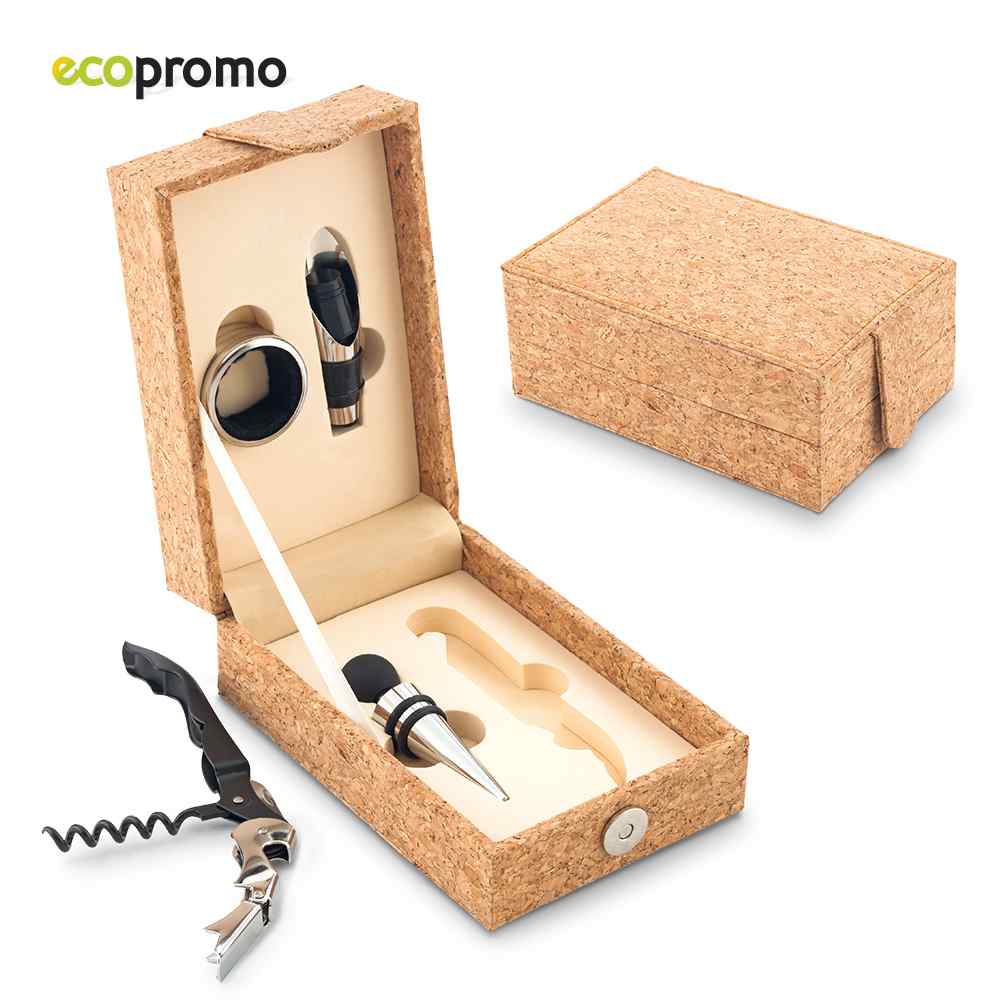 Set de Vino en Corcho II Personalizado
