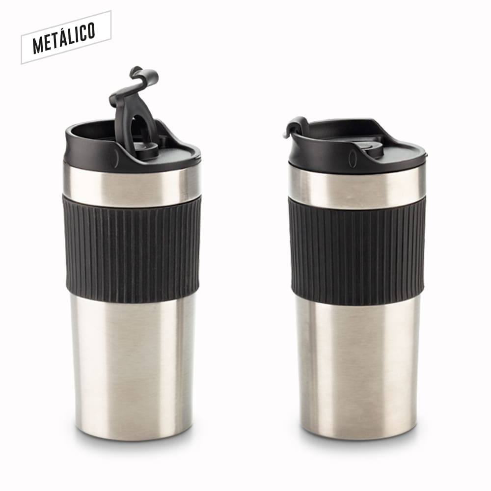 Mug Metálico con Prensa Francesa 450ml - Image 3