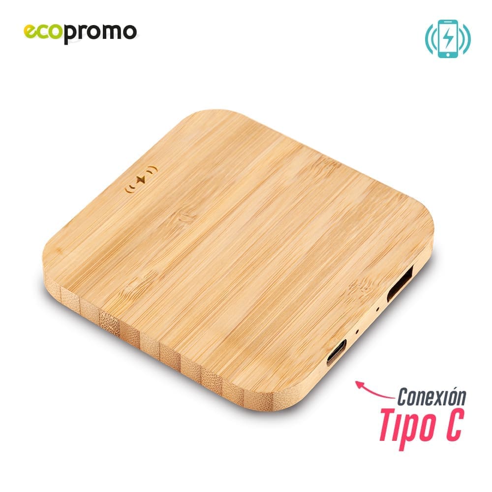 Cargador Inalambrico Bamboo Square II - Image 2