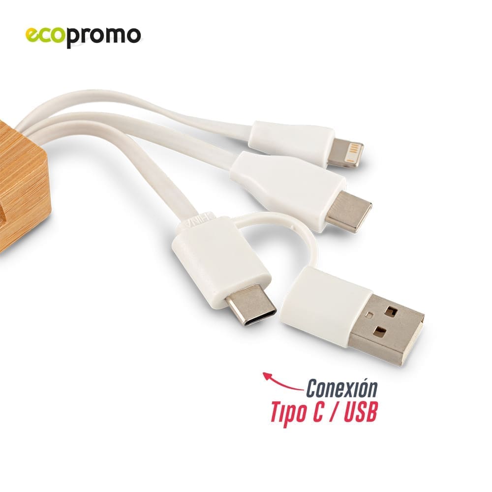 Cable Multicargador 3-1 Bamboo - Image 4