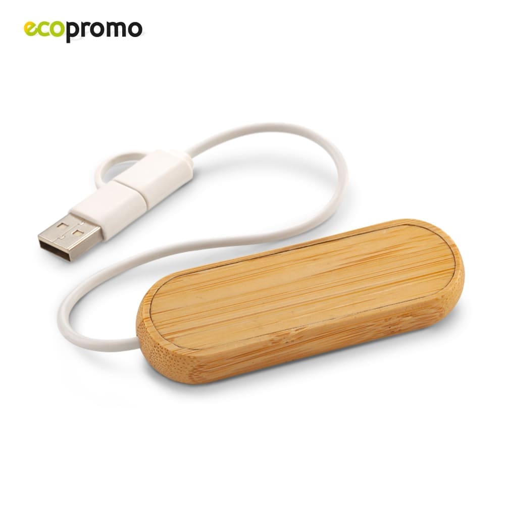 Puerto USB Massimo Bamboo Personalizado - Image 3