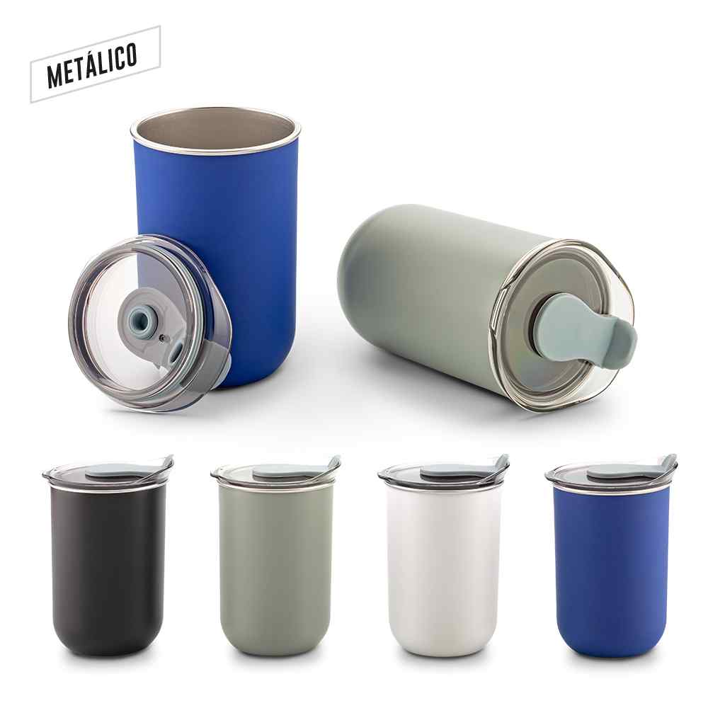 Mug Metálico Nipp 340ml Personalizado — Markmelo Colombia