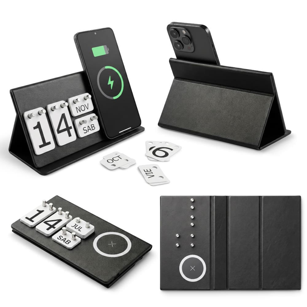Cargador Inalambrico Calendar Personalizado con logo Colombia — Markmelo