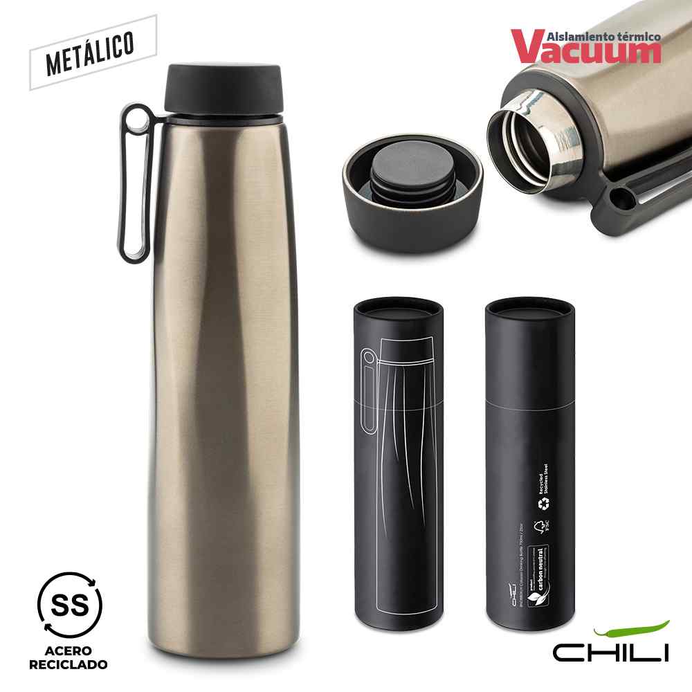 Termo Metálico Calypso Chili 750 ml personalizado con logo