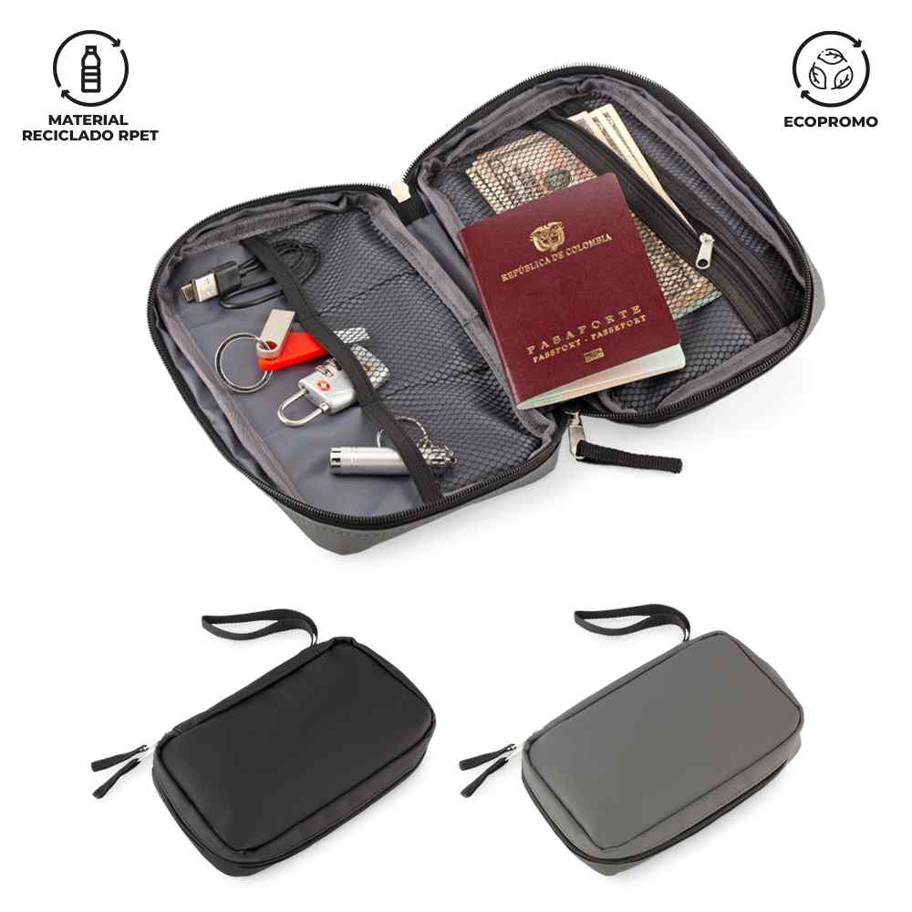 Portadocumentos de Viajes y de Cables Neox RPET Personalizado