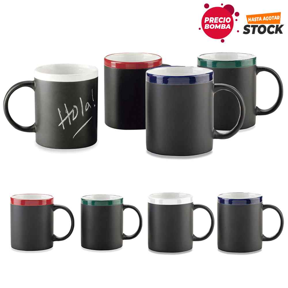 Mug Cerámica Tablero 11oz con Tiza