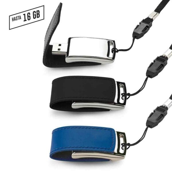 Memoria USB Mini en Imitacion Cuero Personalizado