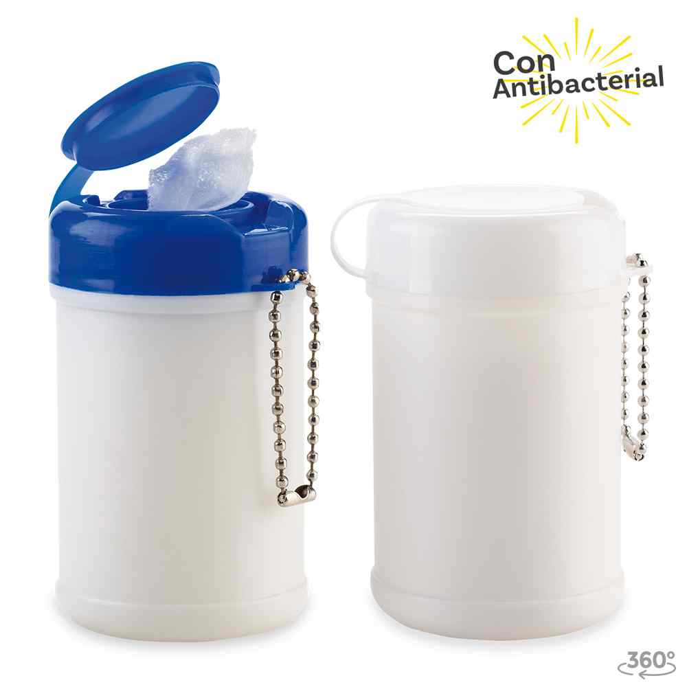 Mini Tarro Paños Humedos Antibacterial 30und Personalizado