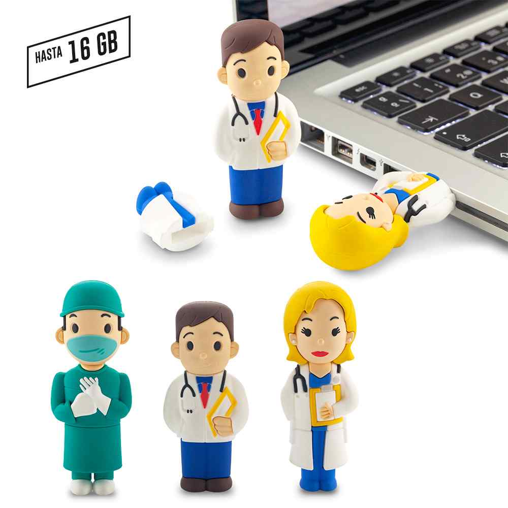 PVC Memoria USB Medic 3D (Ver Precio OF-228-CH) Personalizado