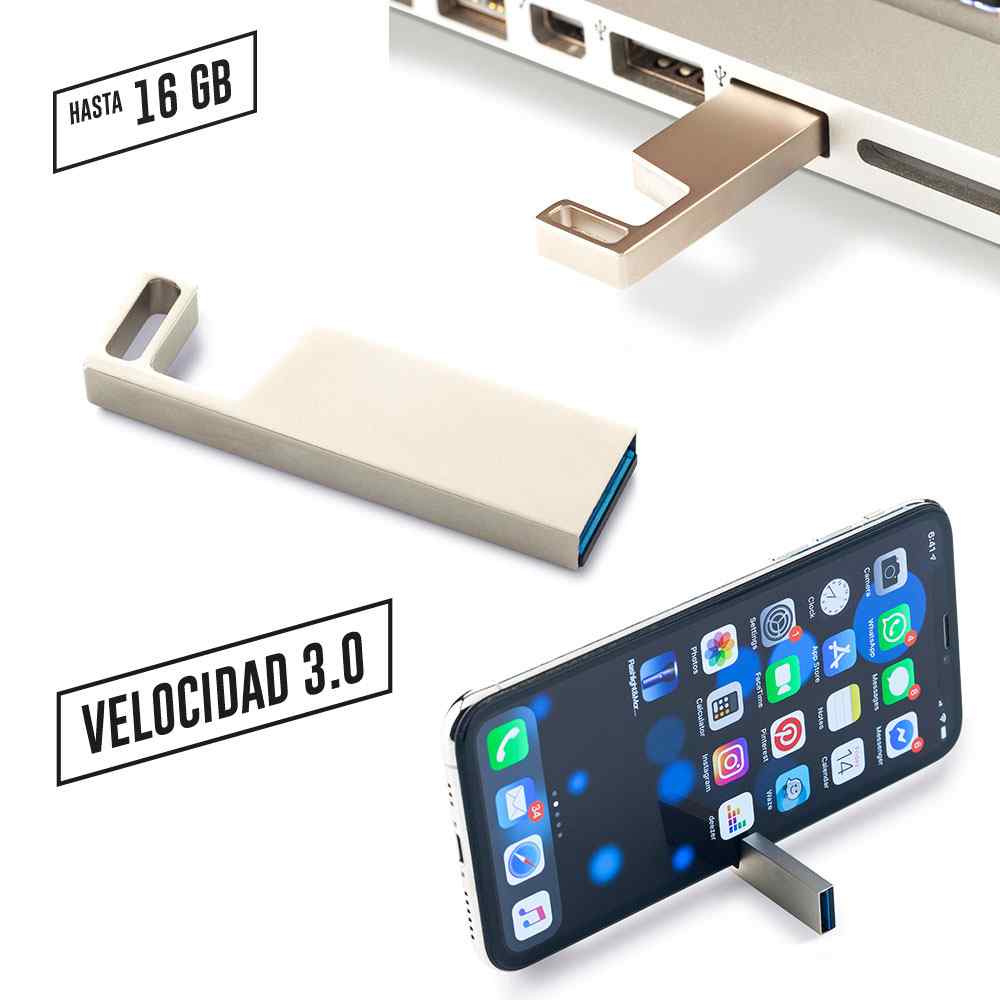 USB Portacelular 3.0 personalizado con logo
