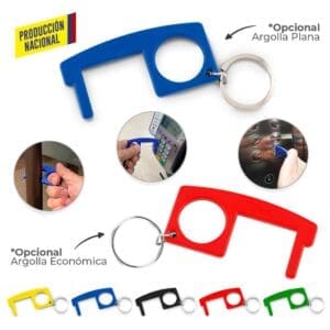 Llavero Plástico Multiusos Anticontacto - Prod Nal