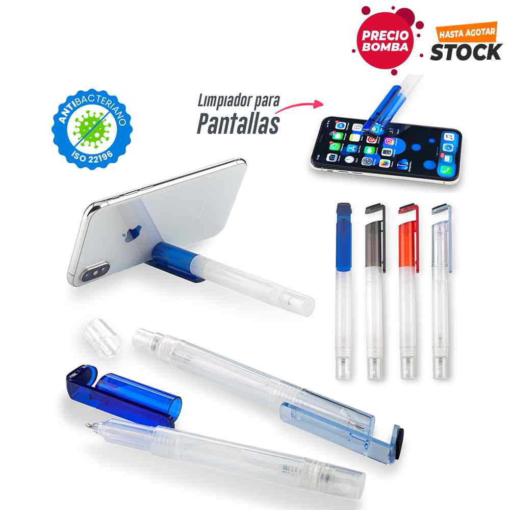 Boligrafo Flom 4-1 Antibacteriano Personalizado