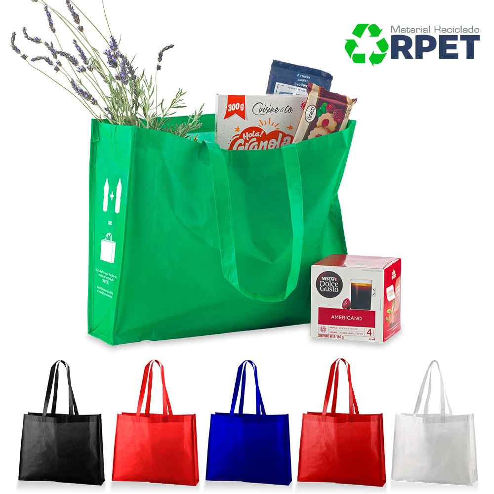Bolsa Ecologica Laminada en RPET Personalizado
