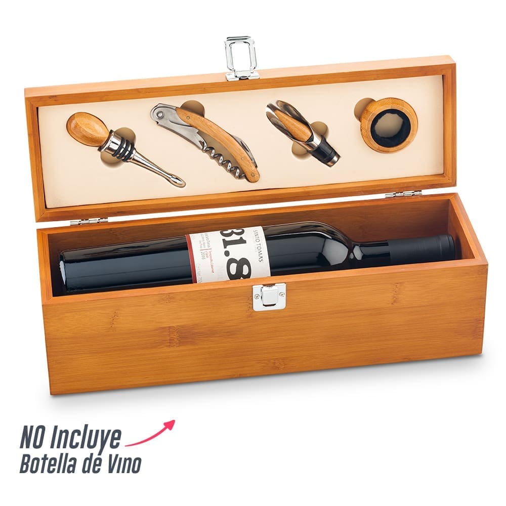 Set de vino en Bambú II Personalizado - Image 2