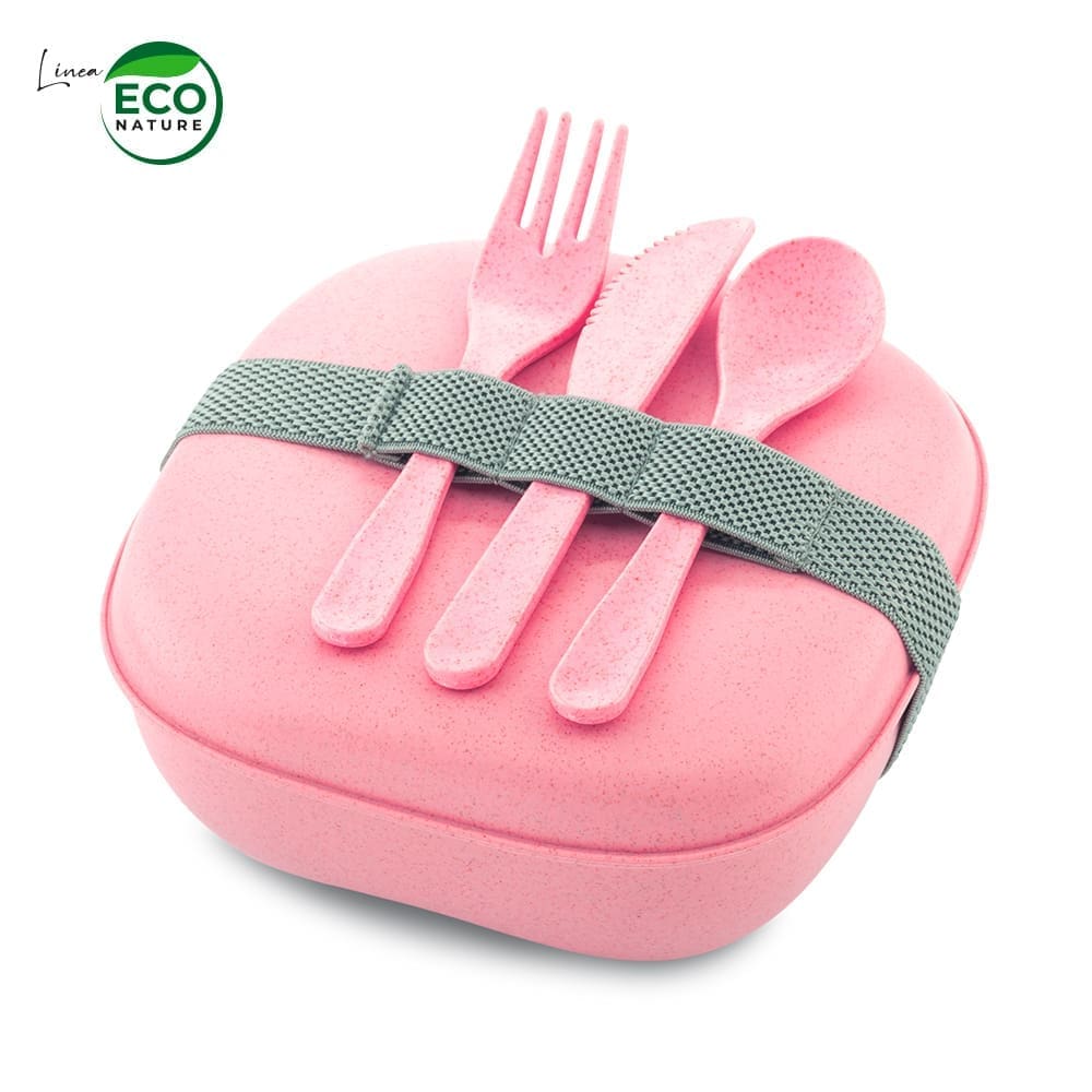 Portacomidas con Cubiertos Eco Nature Personalizado - Image 2