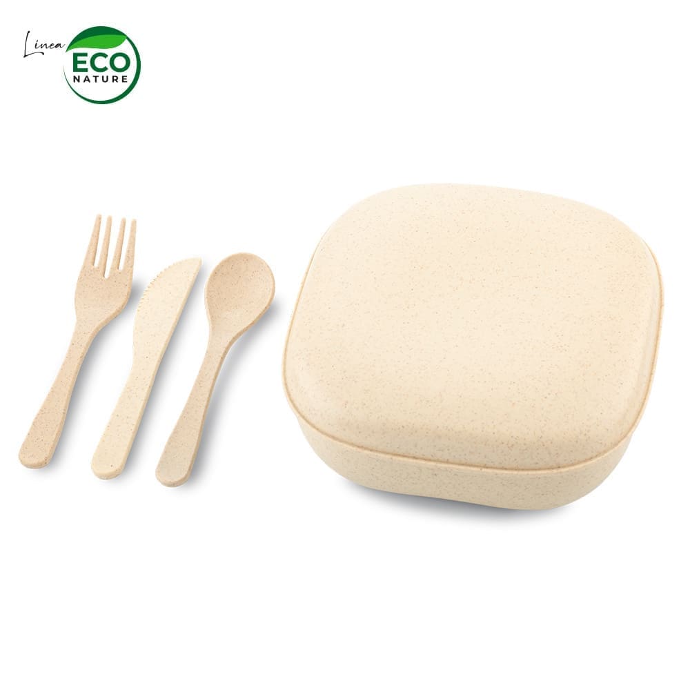 Portacomidas con Cubiertos Eco Nature Personalizado - Image 4
