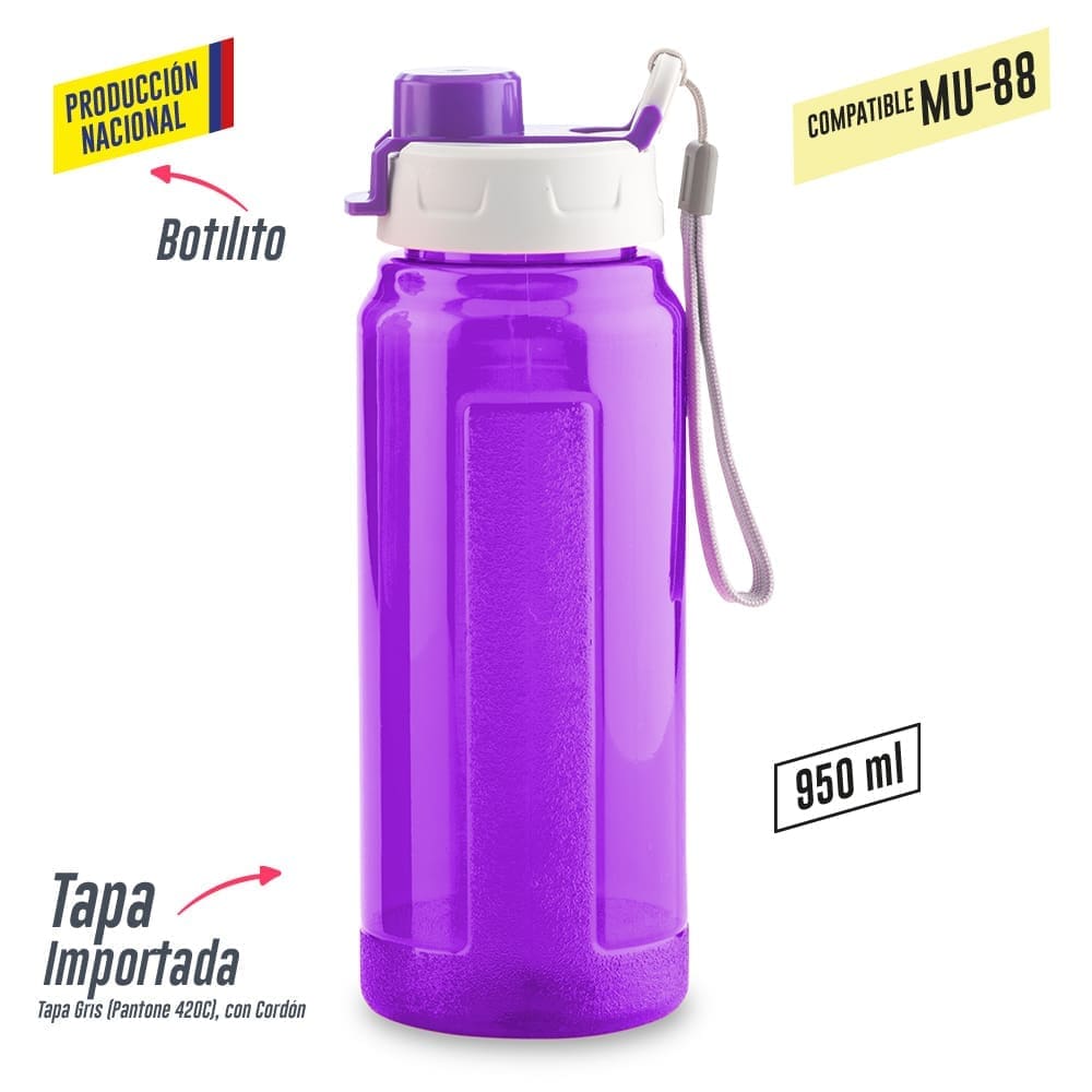 Botilito Plastico Galaxy 950ml-Produccion Nacional - Image 4