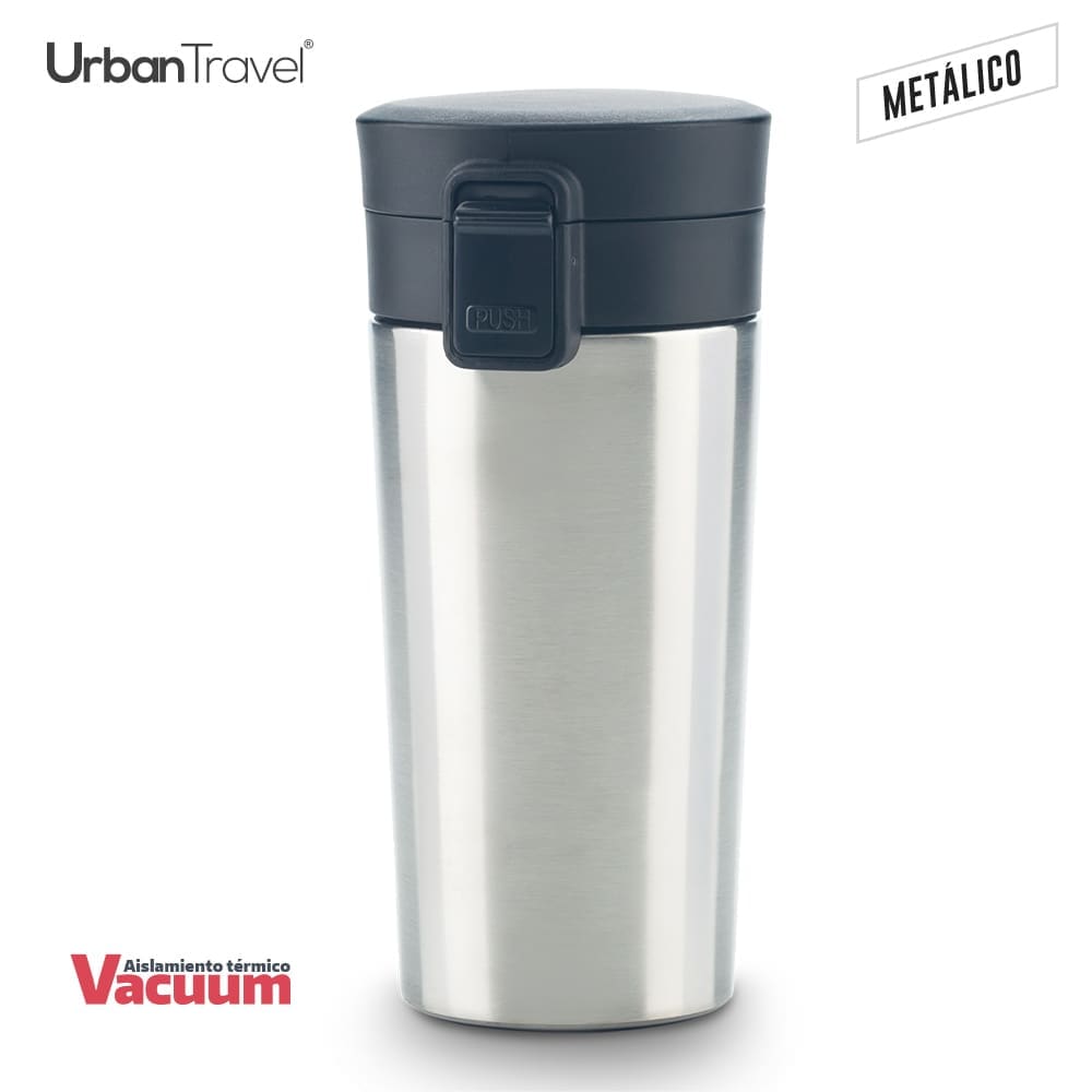 Mug Metálico Doble Pared Coffee Urban Travel 380ml - Image 4