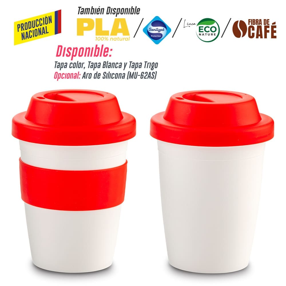 Mug Plastico Coffee Plus 12oz- Producción Nacional - Image 2