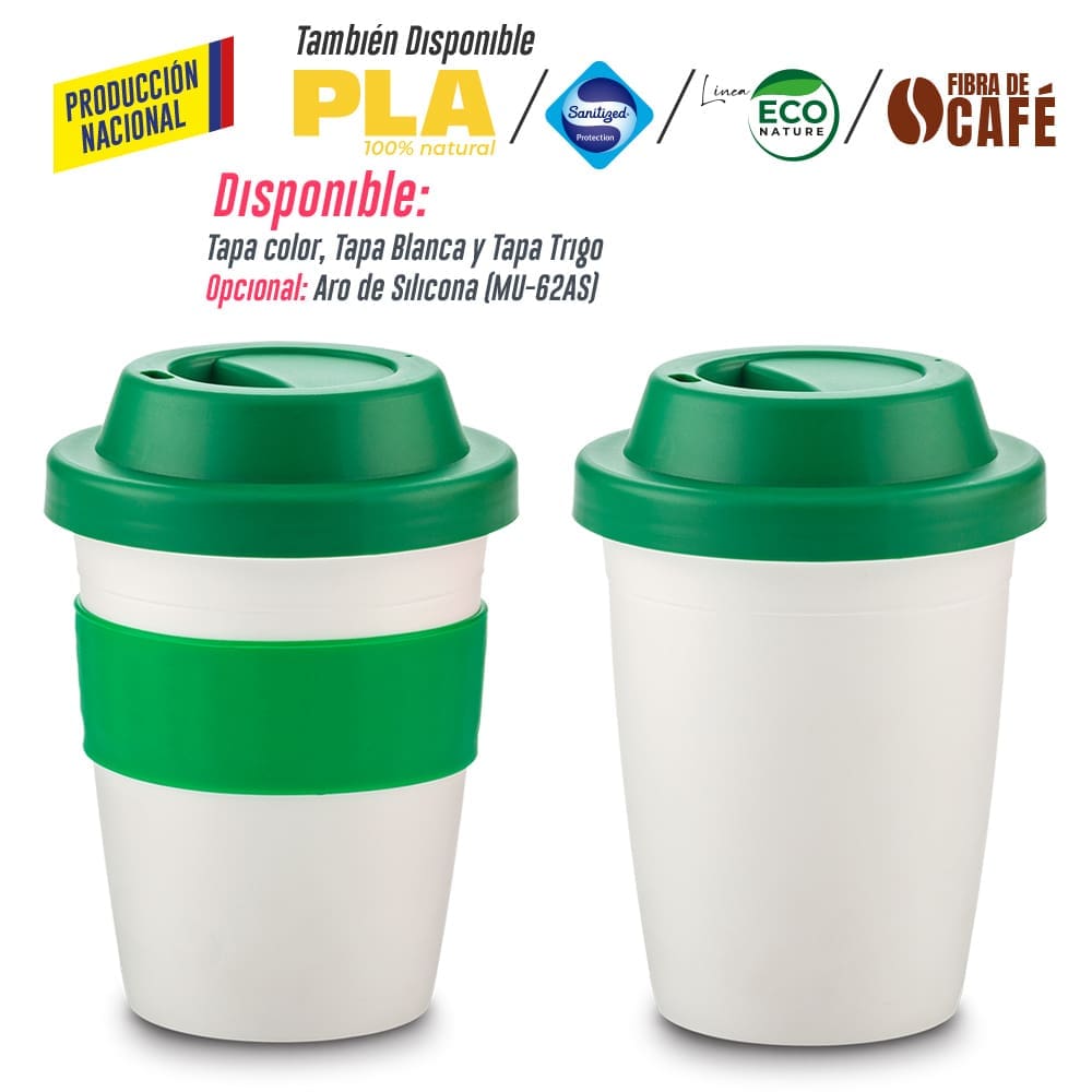 Mug Plastico Coffee Plus 12oz- Producción Nacional - Image 3
