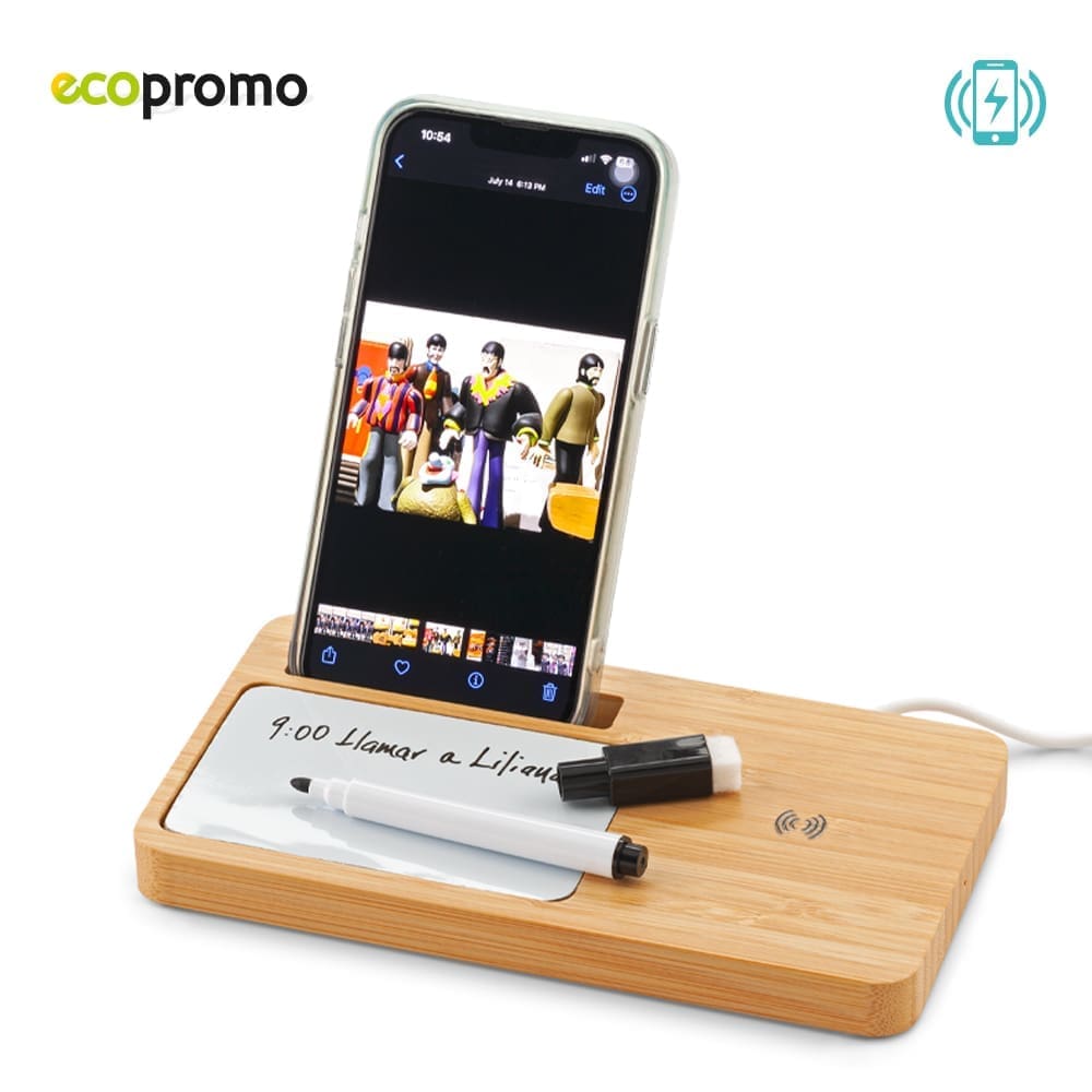 Cargador Inalámbrico con Tablero Eco Personalizado - Image 2