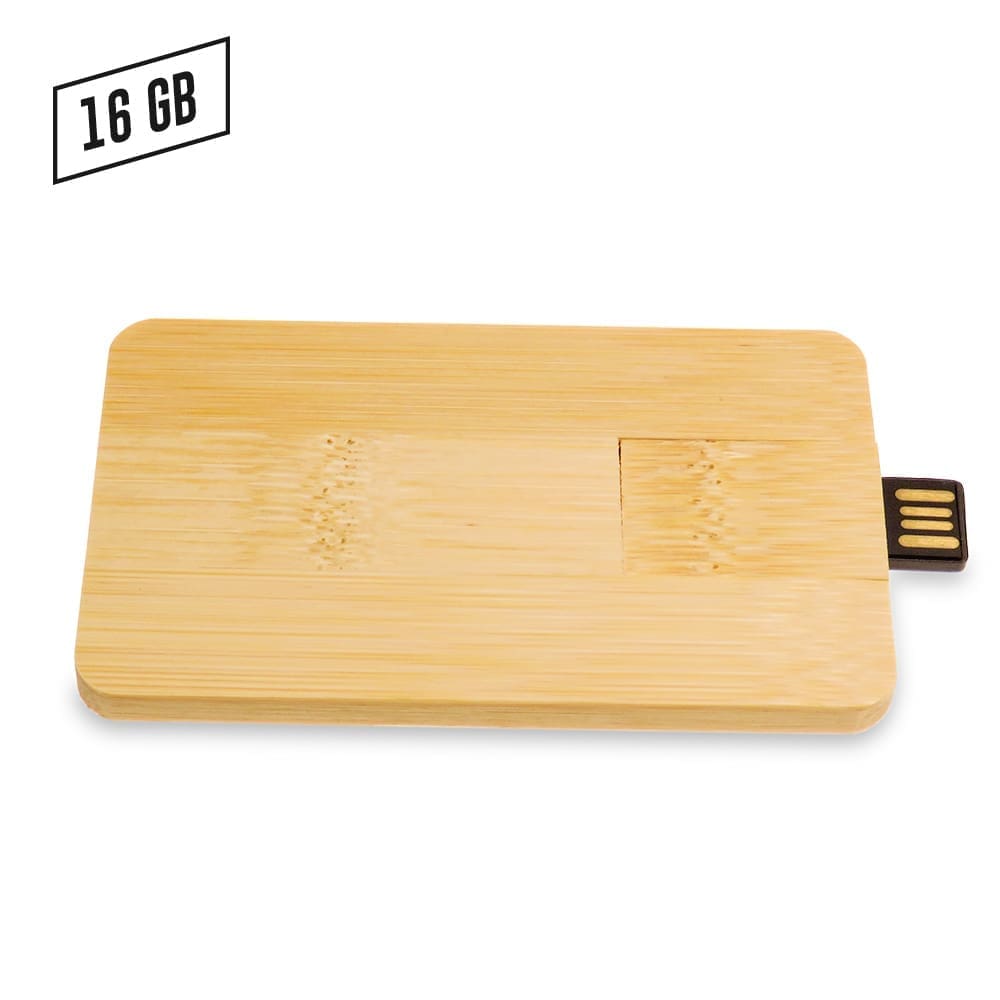 Memoria USB Credit Card Zilda Bamboo Personalizado - Image 3