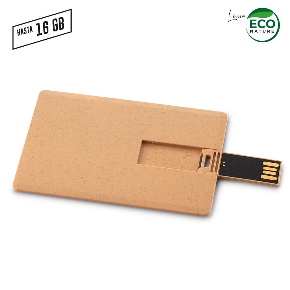 Memoria USB Credit Card Eco Personalizada con Logo - Image 2